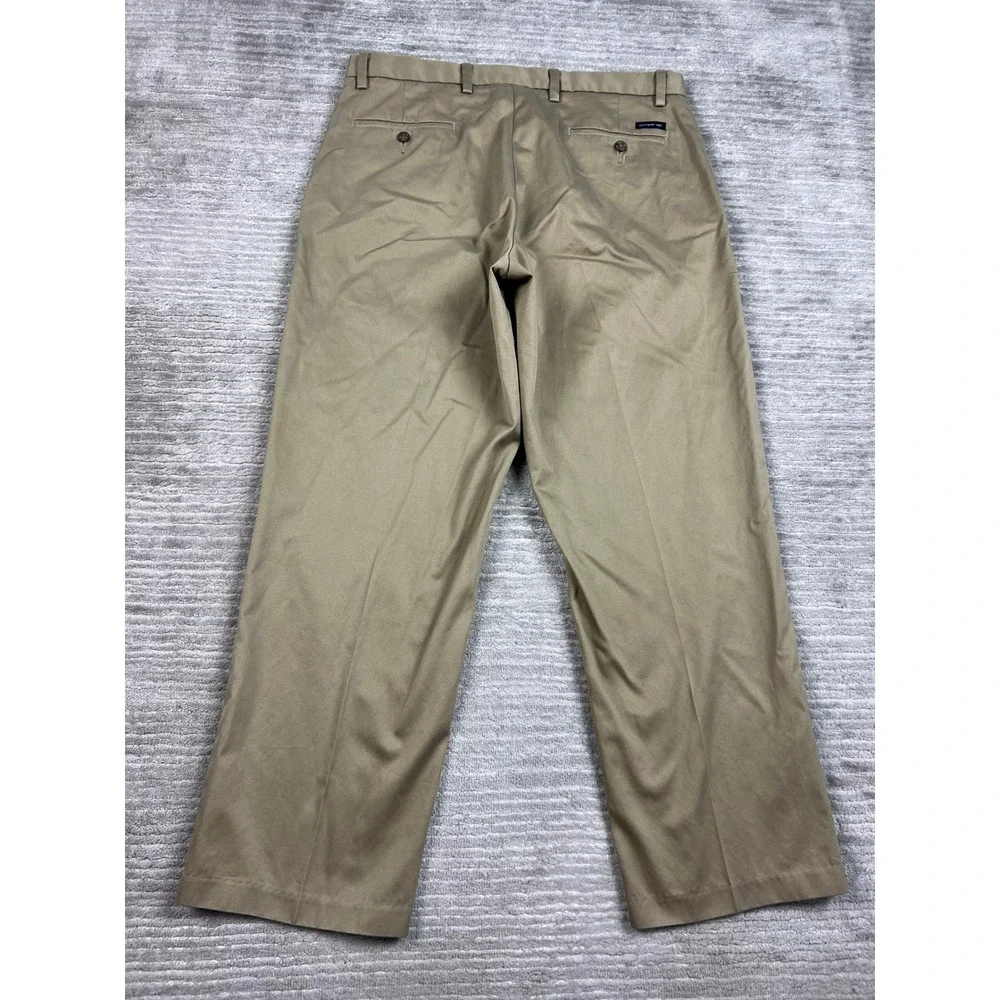 Dockers Pants Mens 36x30 Khaki D3 Classic Fit Chinos Tan Flat Front Cotton Twill
